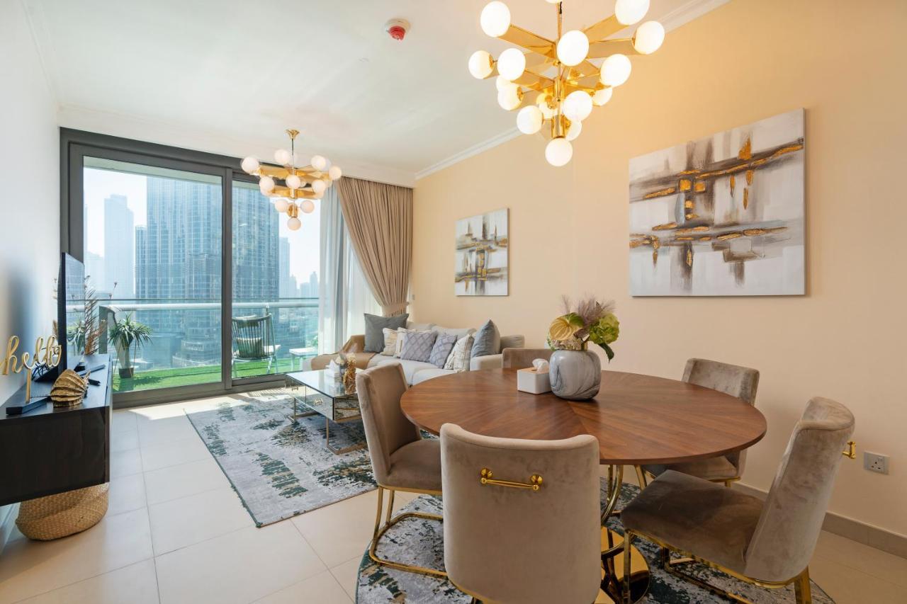 Prestige Living 1Br With Full Burj Khalifa View By Auberge Dubái Exterior foto