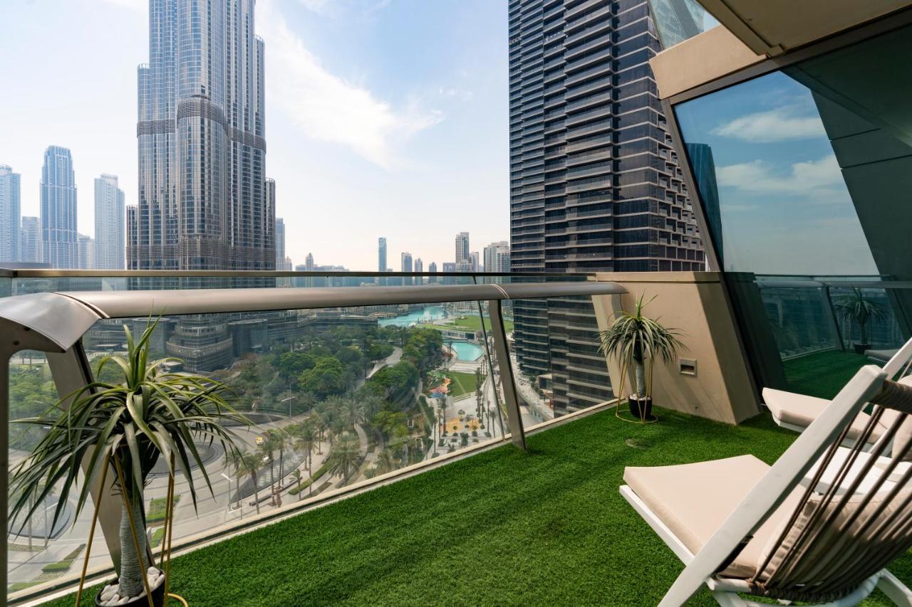 Prestige Living 1Br With Full Burj Khalifa View By Auberge Dubái Exterior foto